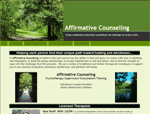 Tablet Screenshot of affirmativecounseling.net